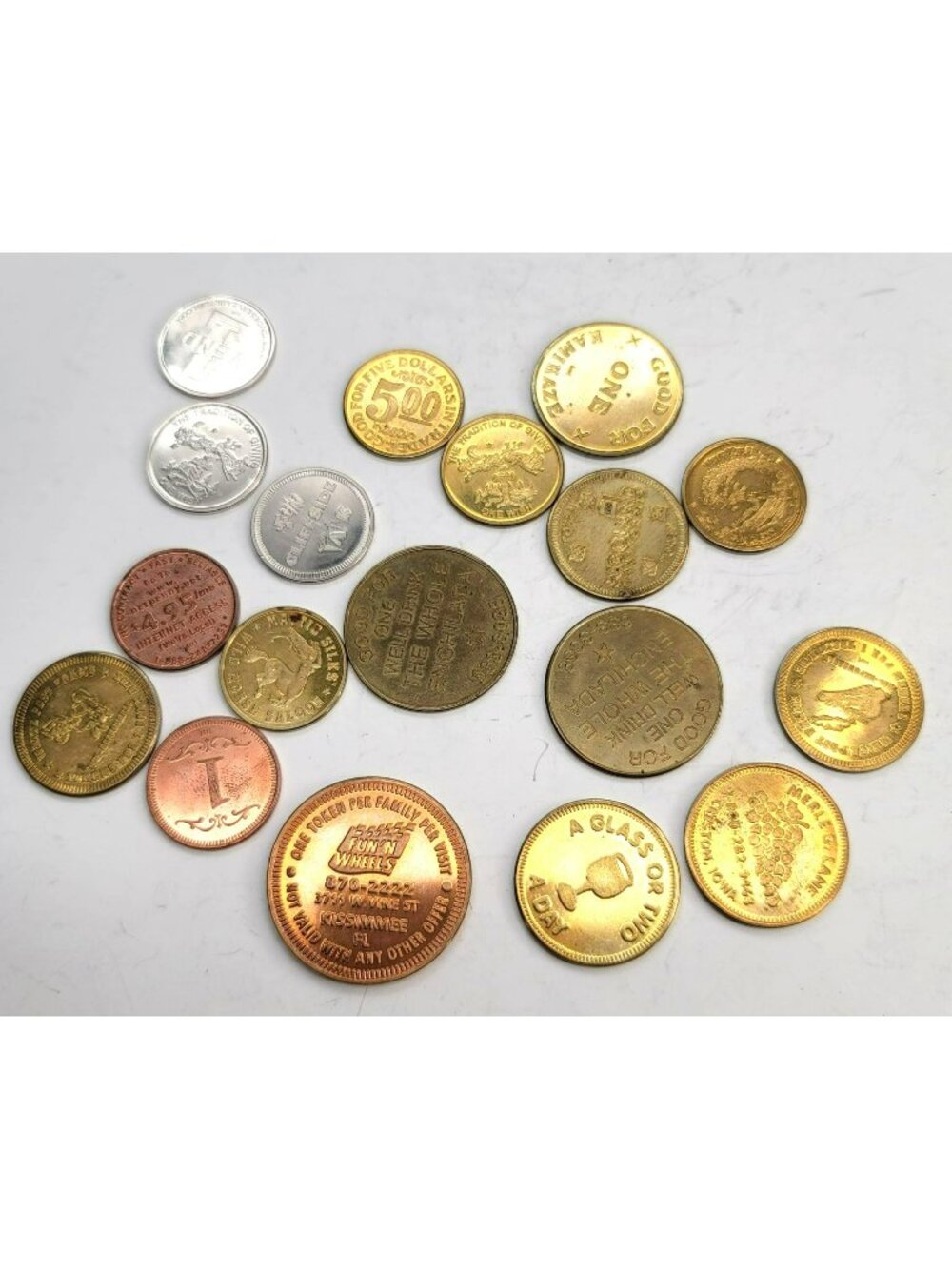 Trade Tokens Vintage Lot Variety of Metal Colors Food Drink Hoffman Mint SC826